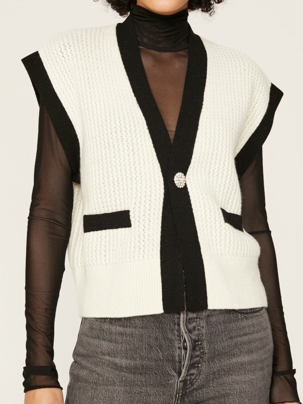 Sandro Sydney Sleeveless Cardigan